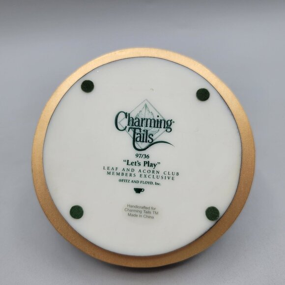 Charming Tails Lets Play Mouse Figurine Spinning Wheel Club Exclusive - Picture 5 of 8